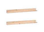 Syfax™ Mensole Da Parete 2 Pz 110X11X9Cm In Legno Massello Di Pino