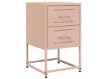 Syfax™ Comodino Rosa 36X39X60,5 Cm In Acciaio