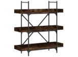 Syfax™ Libreria 3 Ripiani Rovere Fumo 100X33X108,5Cm Legno Multistrato