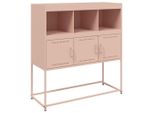 Syfax™ Credenza Rosa 100,5X39X107 Cm In Acciaio