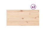 Syfax™ Piani Tavolo 2 Pz 90X45X1,7 Cm Rettangolare Legno Massello Pino