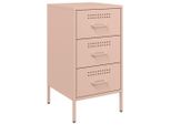 Syfax™ Comodino Rosa 36X39X68 Cm In Acciaio