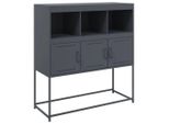 Syfax™ Credenza Antracite 100,5X39X107 Cm In Acciaio