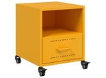 Syfax™ Comodino Giallo Senape 36X39X43,5 Cm In Acciaio