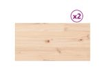 Syfax™ Piani Tavolo 2 Pz 80X40X2,5 Cm Rettangolare Legno Massello Pino
