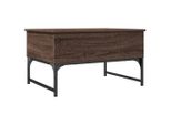 Syfax™ Tavolino Salotto Rovere Marrone 70X50X40Cm Multistrato Metallo