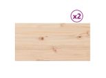 Syfax™ Piani Tavolo 2 Pz 70X35X2,5 Cm Rettangolare Legno Massello Pino