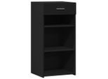 Syfax™ Credenza Nera 45X42,5X93 Cm In Legno Multistrato