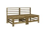 Syfax™ Divani Centrali Da Giardino 2 Pz In Legno Di Pino Impregnato