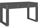 Syfax™ Panca Da Giardino Grigia 80X38X45 Cm Legno Massello Di Pino