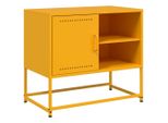 Syfax™ Mobile Tv Giallo Senape 68X39X60,5 Cm In Acciaio