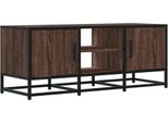 Syfax™ Mobile Tv Rovere Marrone 100X35X41 Cm Legno Multistrato Metallo