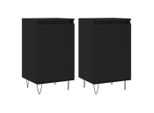 Syfax™ Credenze 2 Pz Nere 40X35X70 Cm In Legno Multistrato
