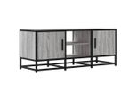 Syfax™ Mobile Tv Grigio Sonoma 100X35X41 Cm Legno Multistrato Metallo