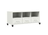 Syfax™ Mobile Tv Bianco 100,5X39X43,5 Cm In Acciaio
