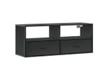 Syfax™ Mobile Porta Tv Nero 100X31X39,5 Cm In Truciolato E Metallo