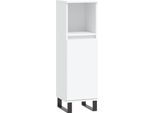 Syfax™ Armadietto Da Bagno Bianco 30X30X100 Cm In Legno Multistrato