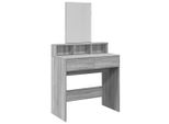 Syfax™ Toeletta Con Specchio Grigio Sonoma 80X41X144,5 Cm