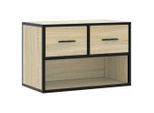 Syfax™ Mobile Tv Rovere Sonoma 60X31X39,5Cm Legno Multistrato Metallo