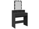 Syfax™ Toeletta Con Led Nera 80X41X144,5 Cm