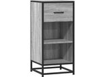 Syfax™ Credenza Grigio Sonoma 35,5X35X76 Cm In Truciolato E Metallo