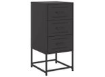 Syfax™ Comodino Nero 36X39X78 Cm In Acciaio