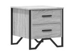 Syfax™ Comodino Grigio Sonoma 40X41X40 Cm In Truciolato
