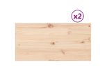 Syfax™ Piani Tavolo 2 Pz 90X45X2,5 Cm Rettangolare Legno Massello Pino