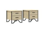 Syfax™ Comodini 2 Pz Rovere Sonoma 40X41X40 Cm In Legno Multistrato