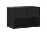 Syfax™ Mobile Porta Tv Nero 60X31X39,5Cm In Truciolato E Metallo
