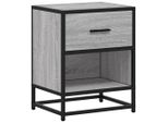 Syfax™ Comodino Grigio Sonoma 40X31X50 Cm In Truciolato