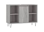 Syfax™ Mobile Da Bagno Grigio Sonoma 80X33X60 Cm In Legno Multistrato