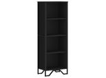 Syfax™ Libreria Nera 50X31X137,5 Cm In Truciolato