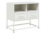 Syfax™ Mobile Tv Bianco 68X39X60,5 Cm In Acciaio