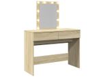 Syfax™ Toeletta Con Led Rovere Sonoma 100X40X130 Cm