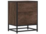 Syfax™ Comodino Rovere Marrone 40X31X50 Cm In Truciolato