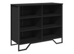 Syfax™ Credenza Nera 91X35,5X74,5 Cm In Legno Multistrato