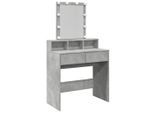Syfax™ Toeletta Con Led Grigio Cemento 80X41X144,5 Cm