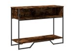 Syfax™ Tavolo Consolle Rovere Fumo 100X35X74,5 Cm In Truciolato