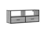 Syfax™ Mobile Tv Grigio Sonoma 100X31X39,5Cm Legno Multistrato Metallo