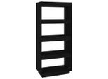 Syfax™ Libreria/Divisorio Nero 60X35X135 Cm In Legno Massello Di Pino