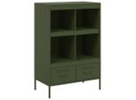 Syfax™ Credenza Verde Oliva 68X39X101,5 Cm In Acciaio