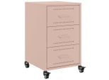Syfax™ Comodino Rosa 36X39X59 Cm In Acciaio