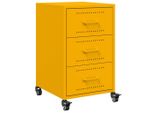 Syfax™ Comodino Giallo Senape 36X39X59 Cm In Acciaio