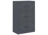 Syfax™ Credenza Antracite 67X39X107 Cm In Acciaio
