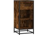 Syfax™ Credenza Rovere Fumo 35,5X35X76 Cm In Truciolato