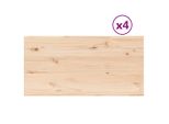 Syfax™ Piani Tavolo 4 Pz 90X45X1,7 Cm Rettangolare Legno Massello Pino