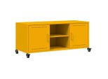 Syfax™ Mobile Tv Giallo Senape 100,5X39X43,5 Cm In Acciaio