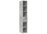 Syfax™ Credenza Grigio Cemento 30X42,5X185 Cm In Legno Multistrato