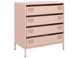 Syfax™ Credenza Rosa 68X39X73,5 Cm In Acciaio Laminato A Freddo